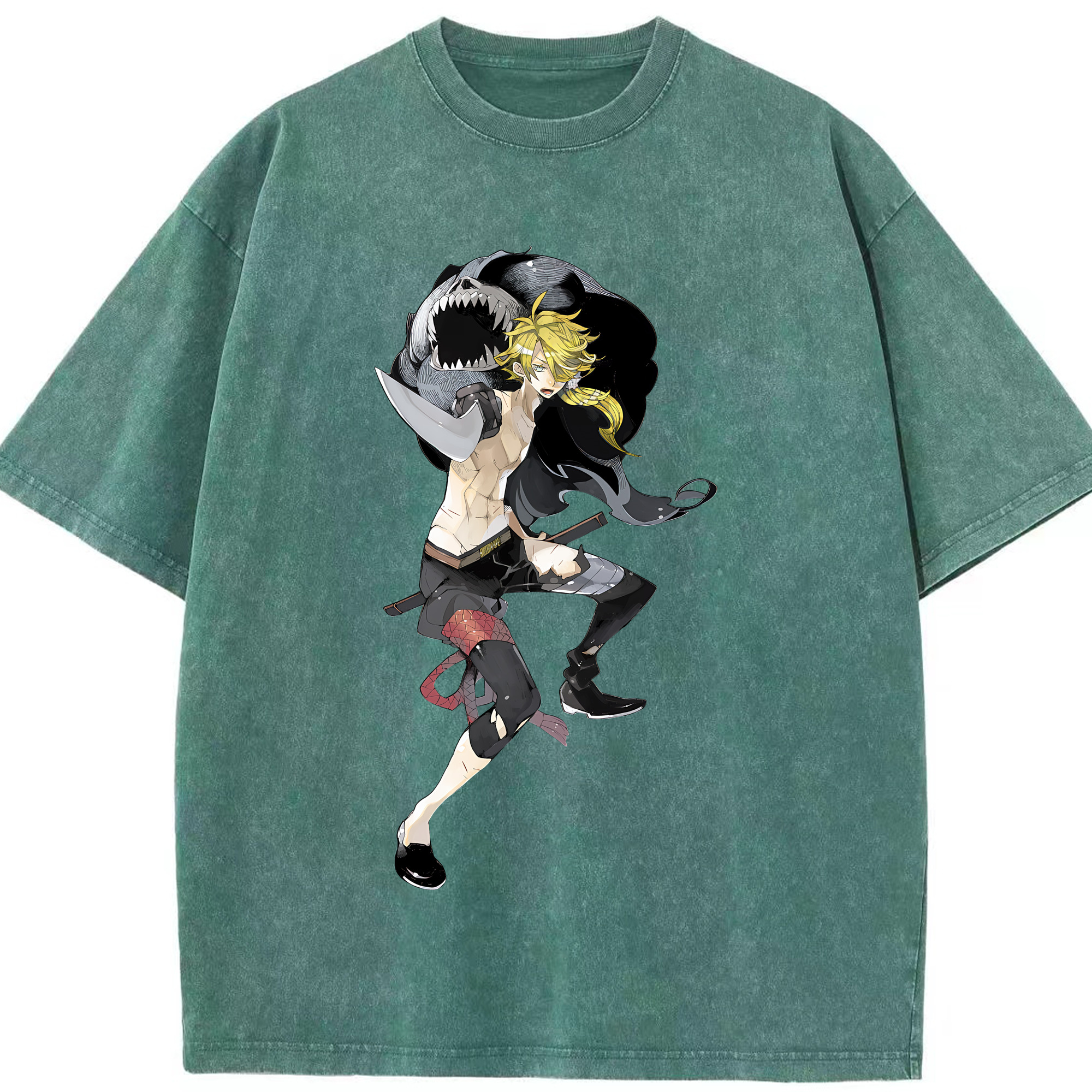 （画像用） 刀剣乱舞 Touken Ranbu 綿100% ヴィンテージ風 半袖Tシャツ（フロントプリント）